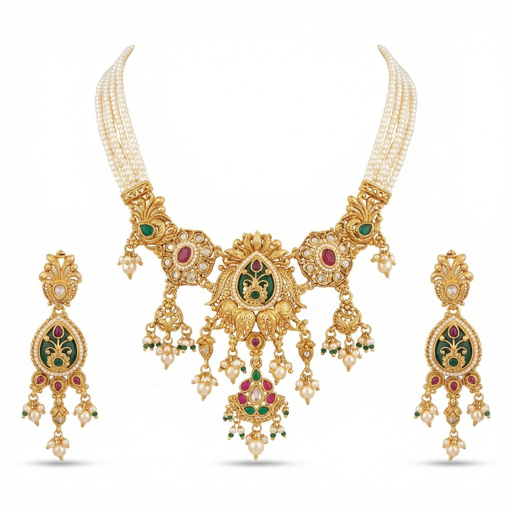 Rivaya Pearl Heritage Choker Set