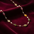Aurora Gemstone Pearl Necklace