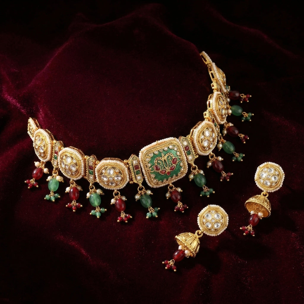 Rivaya Lotus Heritage Choker Set