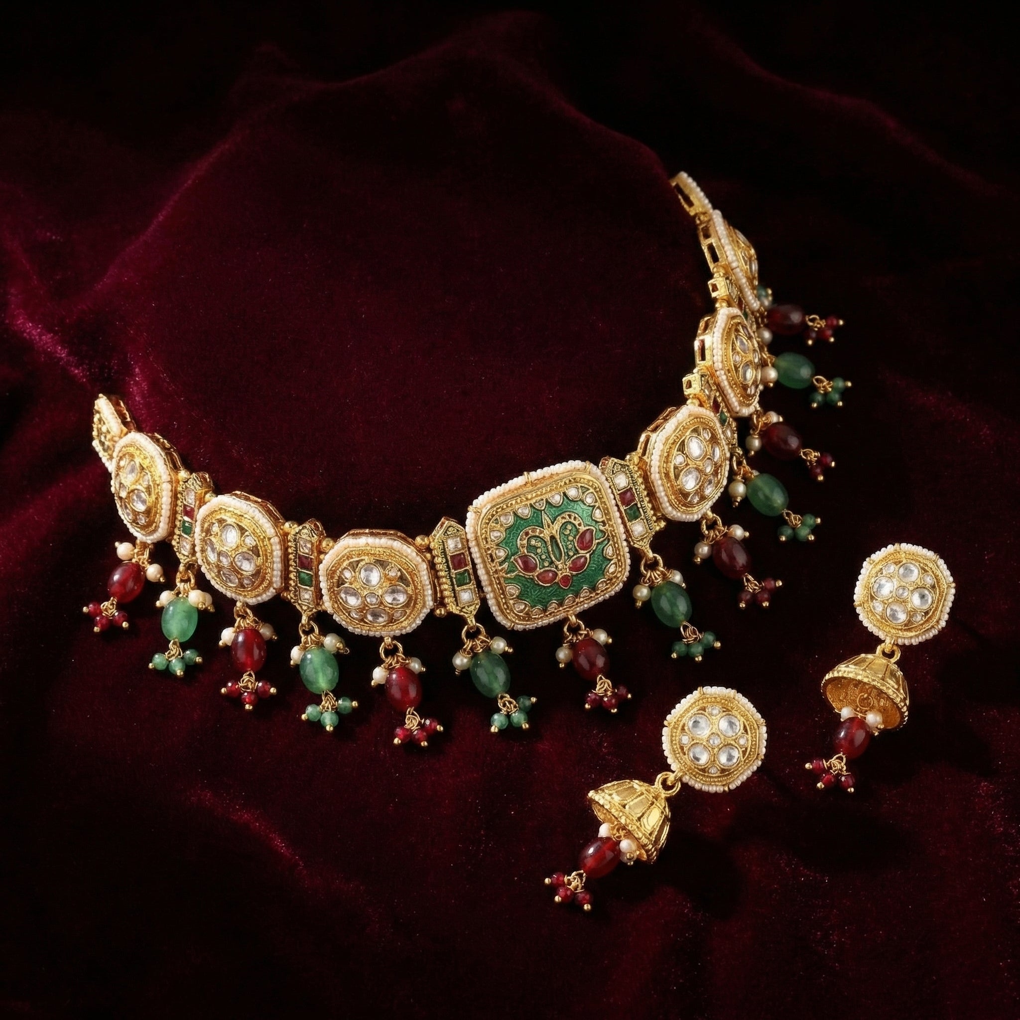 Rivaya Lotus Heritage Choker Set