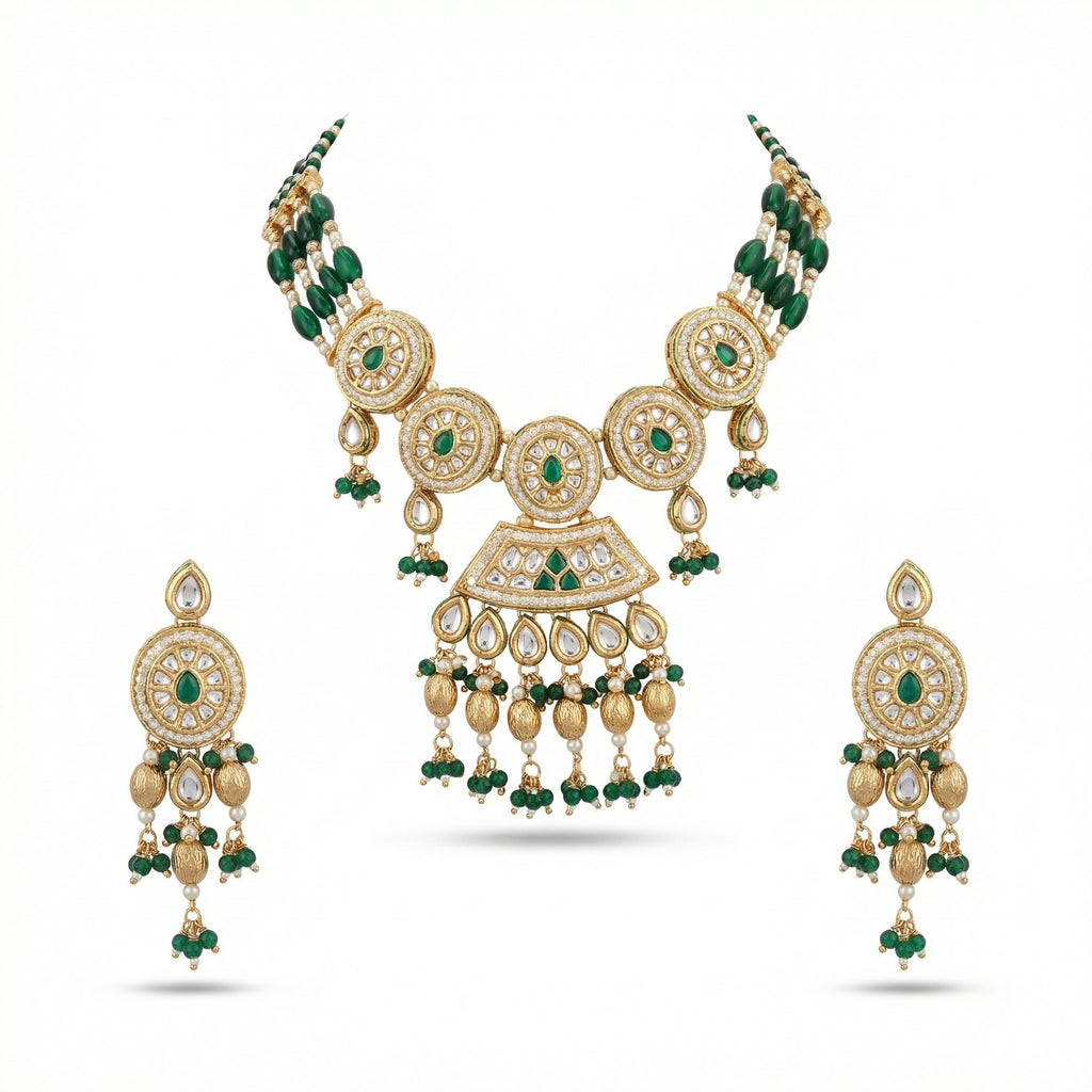 Rivaya Emerald Heritage Choker Set