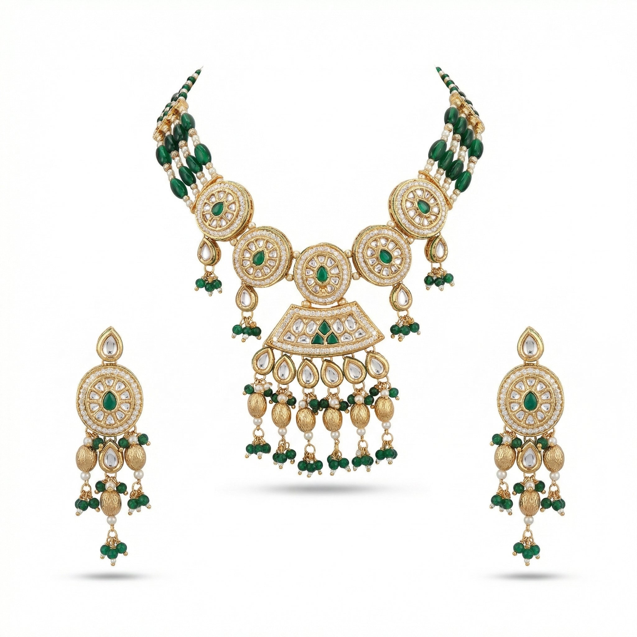 Rivaya Emerald Heritage Choker Set