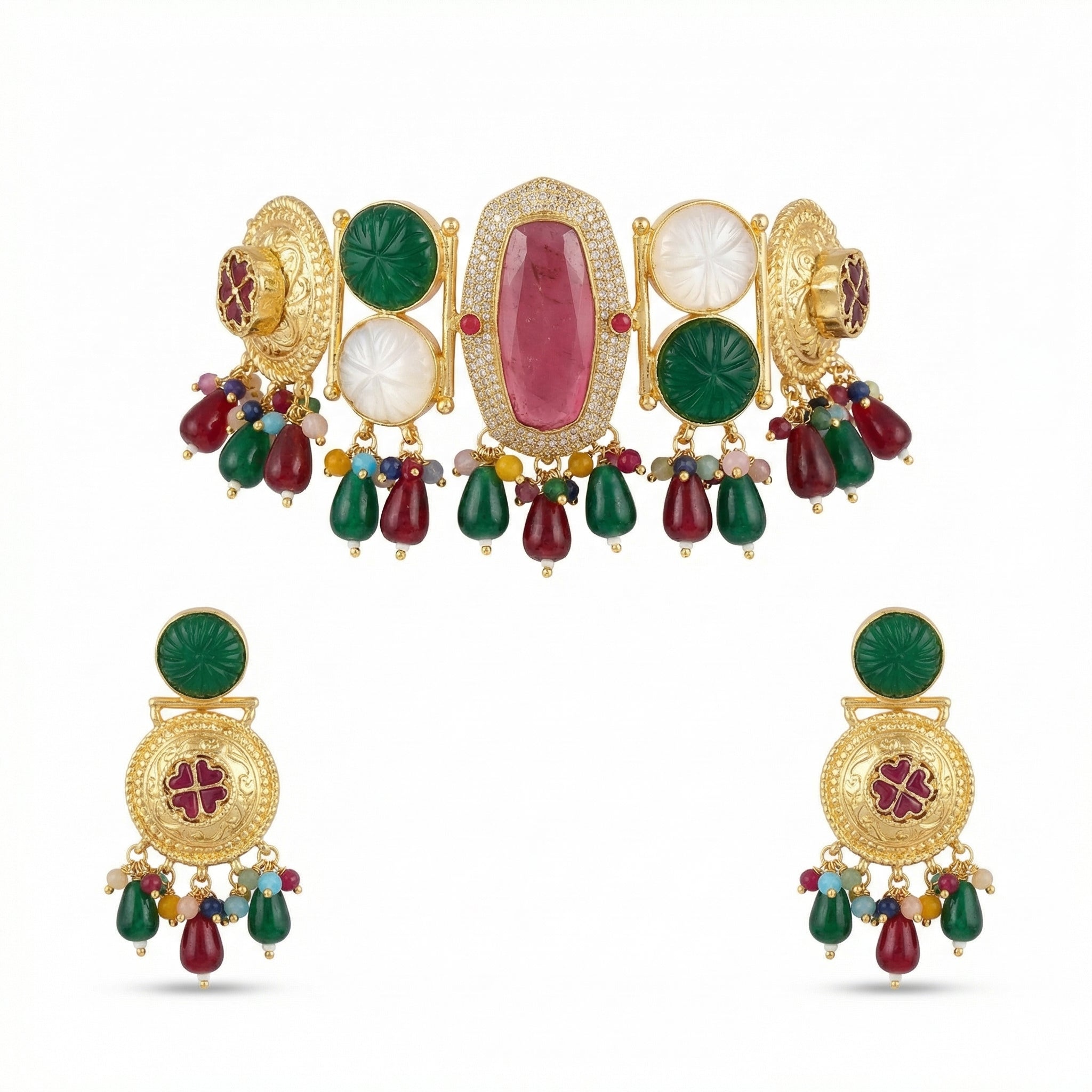 Rivaya Multicolor Heritage Choker Set