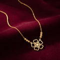 Flora Gold Minimal Pendant Necklace