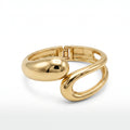 Sculpted Aura Gold Cuff Bracelet
