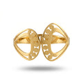 Regal Arc Gold Cuff Bracelet