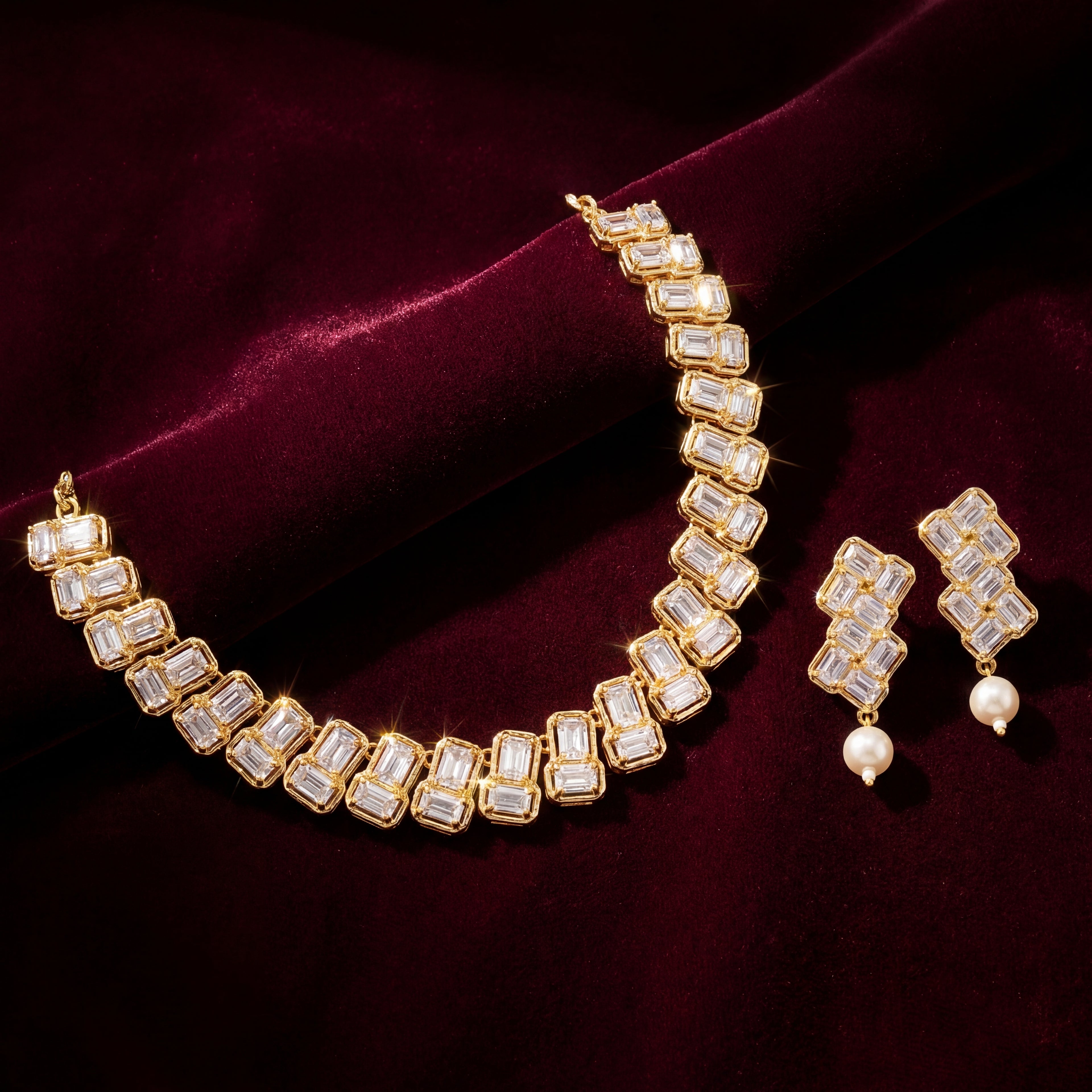Rivaya Noor Crystal Statement Set