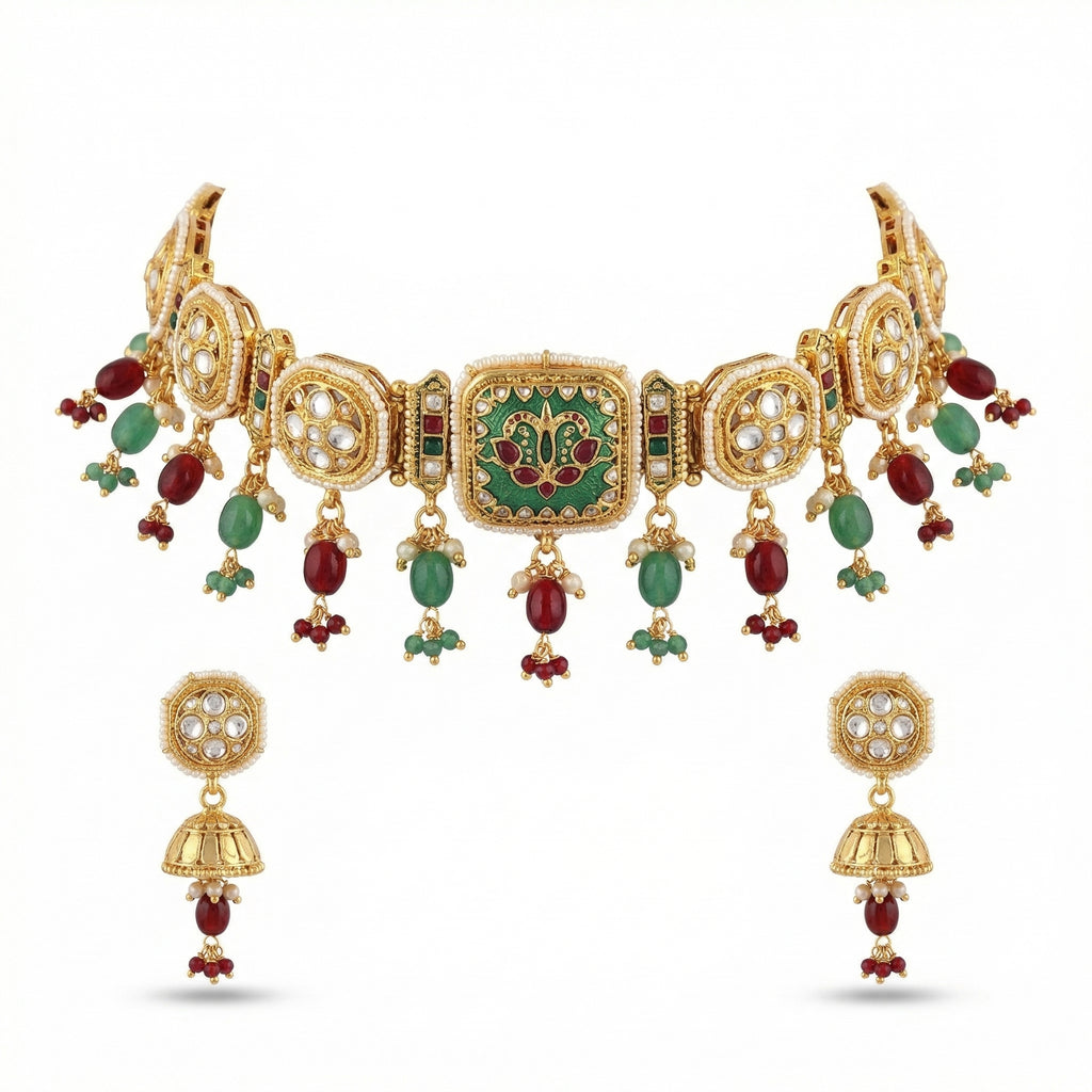 Rivaya Lotus Heritage Choker Set