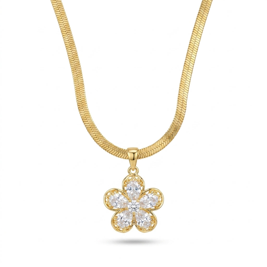 Blossom Spark Pendant Necklace