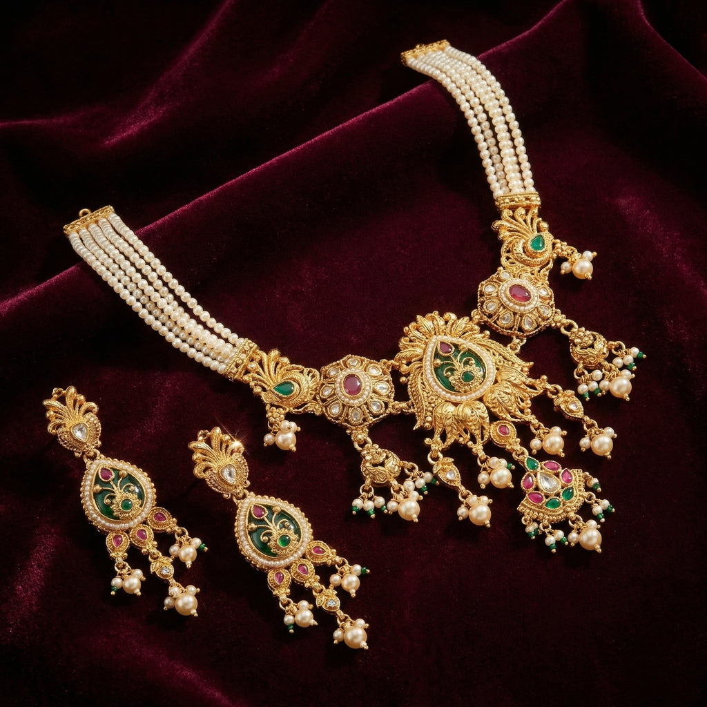 Rivaya Pearl Heritage Choker Set