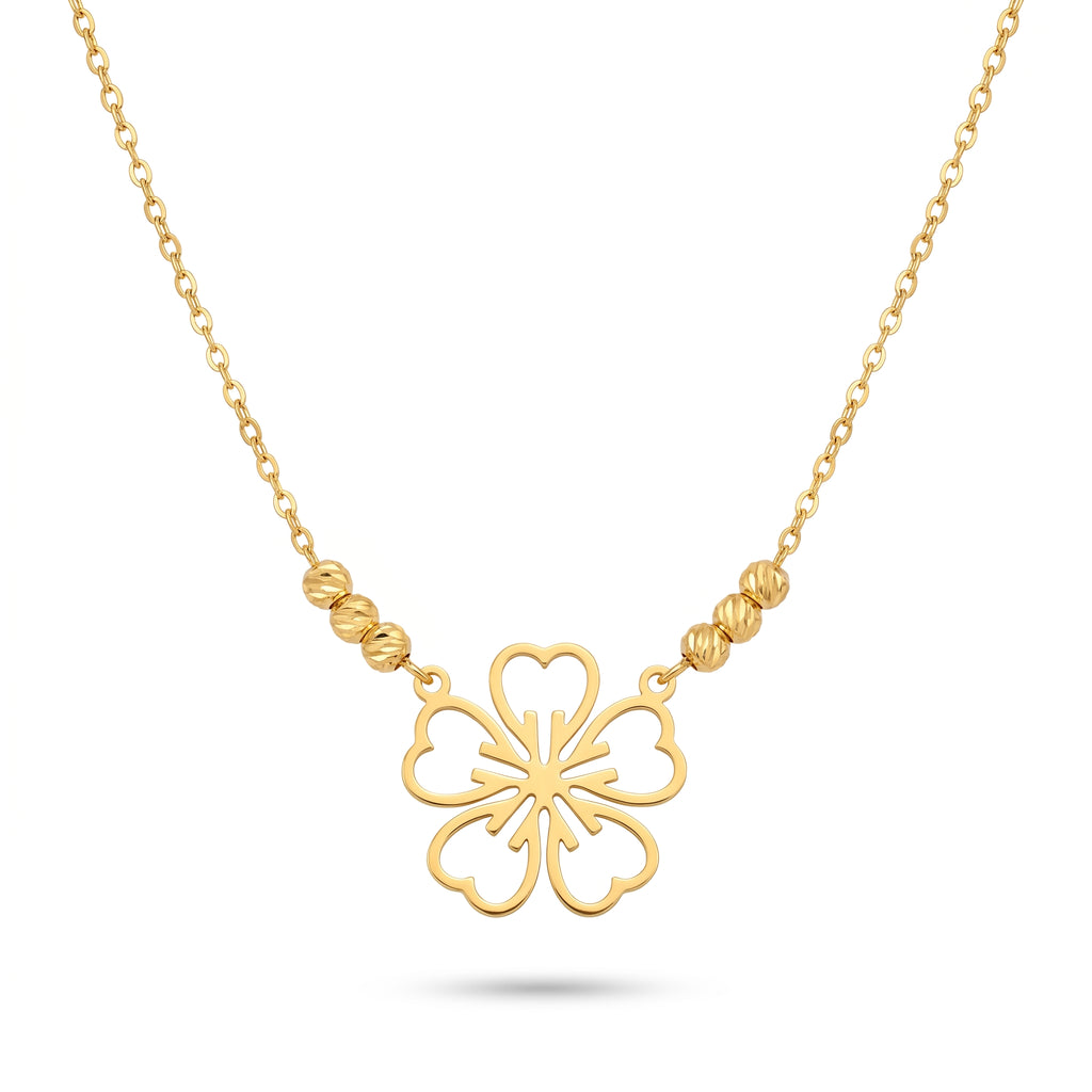 Flora Gold Minimal Pendant Necklace