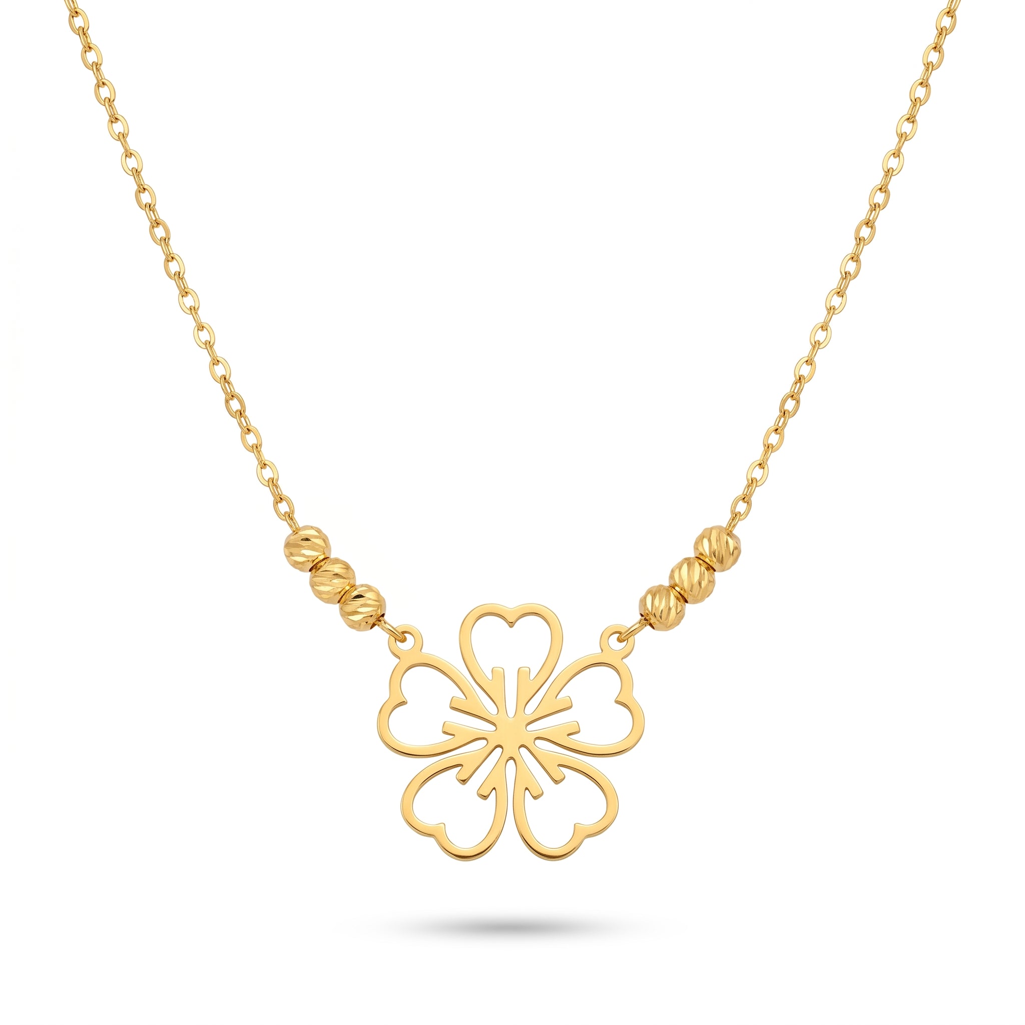 Flora Gold Minimal Pendant Necklace