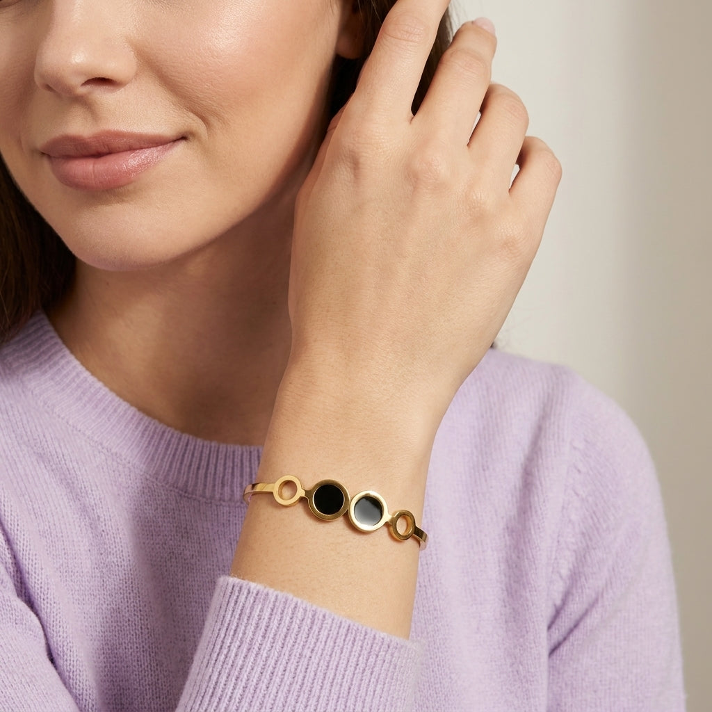 Midnight Orbit Cuff Bracelet