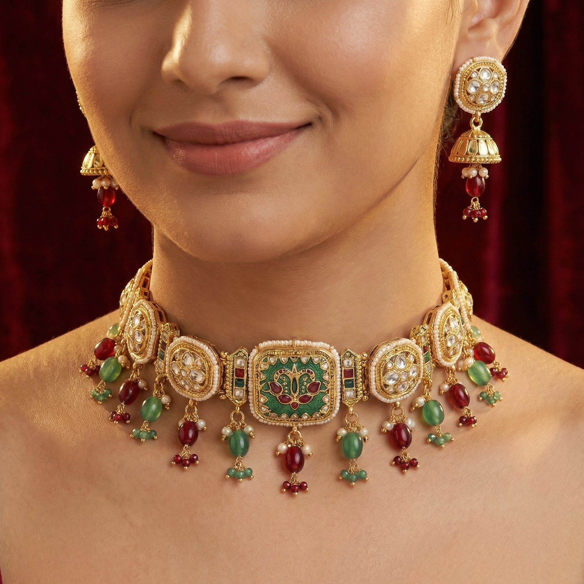 Rivaya Lotus Heritage Choker Set
