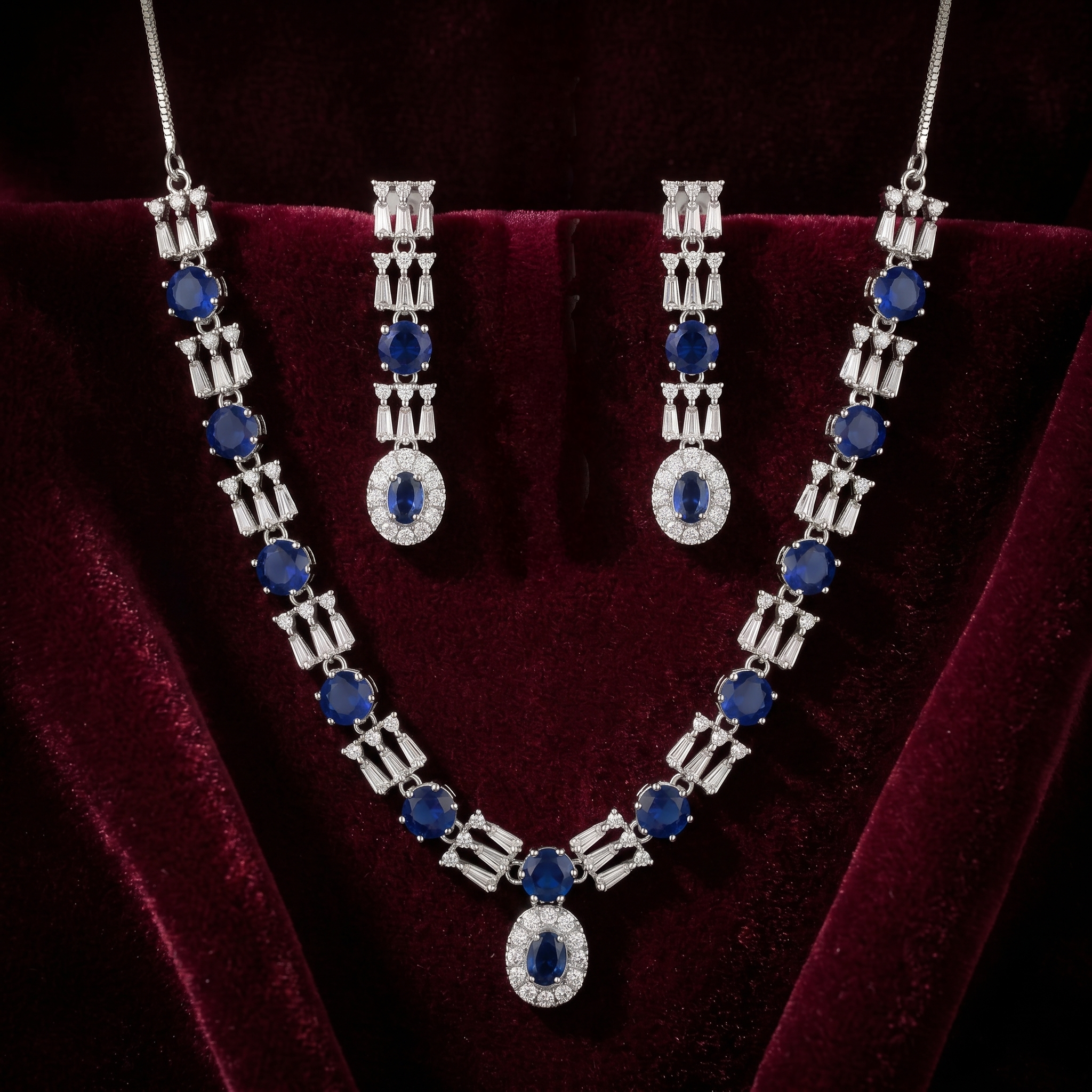 Rivaya Sapphire Necklace Set