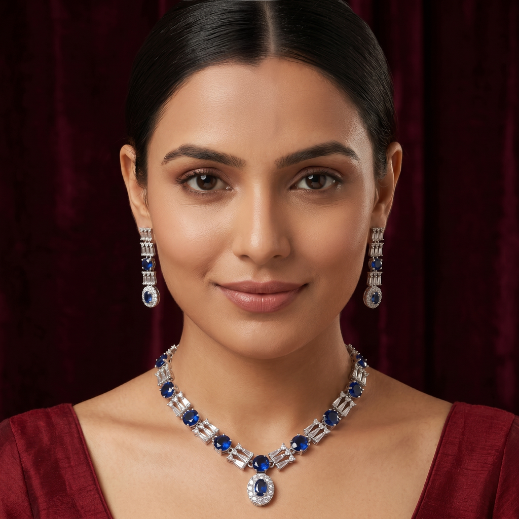 Rivaya Sapphire Necklace Set