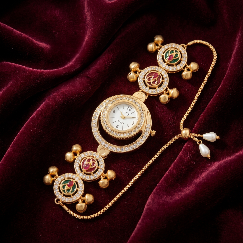 Kashmiri Heritage Bracelet Watch