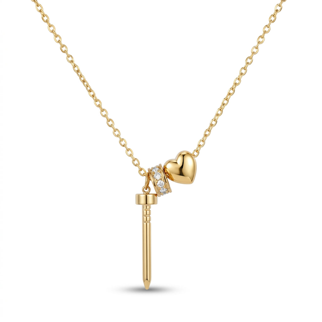 Cupid Charm Trio Necklace