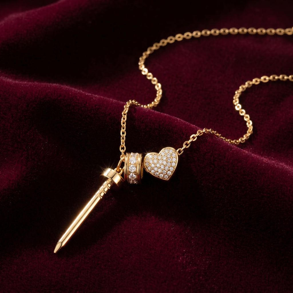 Cupid Charm Trio Necklace