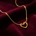 Eternal Heart Snake Chain Necklace