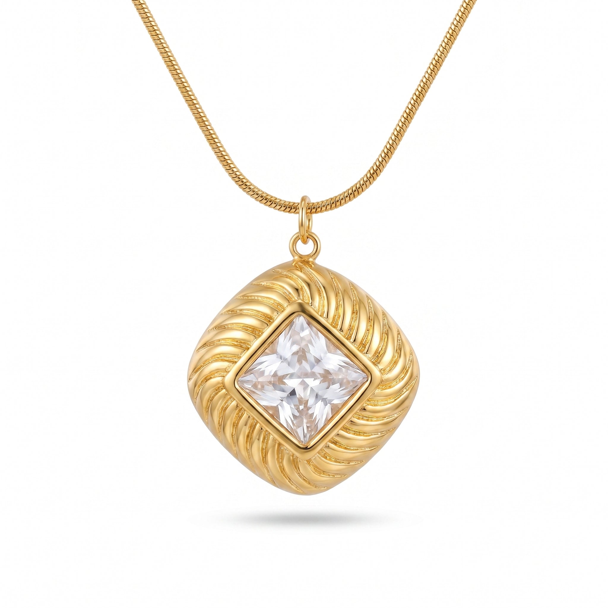Regal Solitaire Pendant Necklace