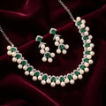 Rivaya Emerald Pearl Royale Necklace Set