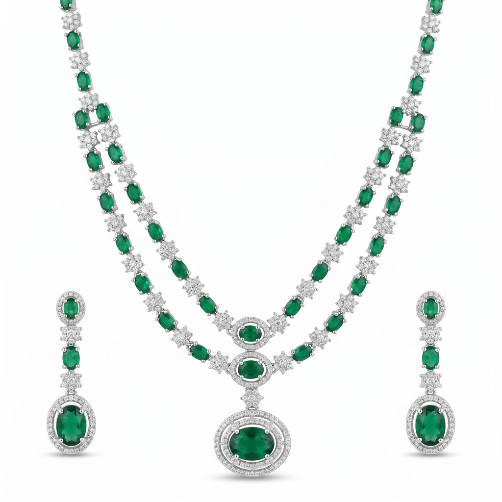 Rivaya Emerald Majesty Layered set