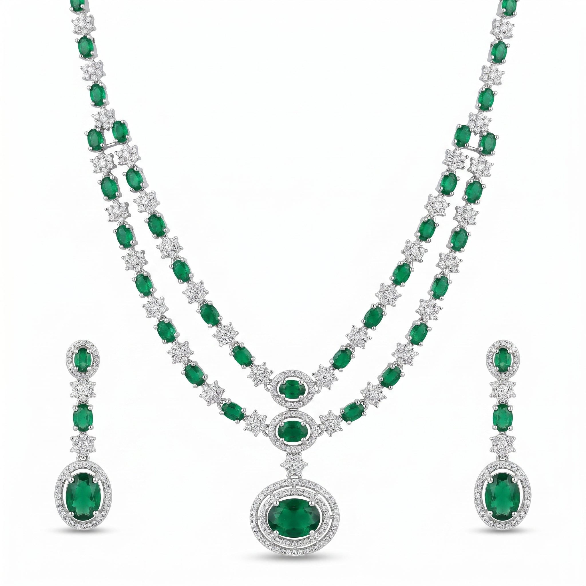 Rivaya Emerald Majesty Layered set