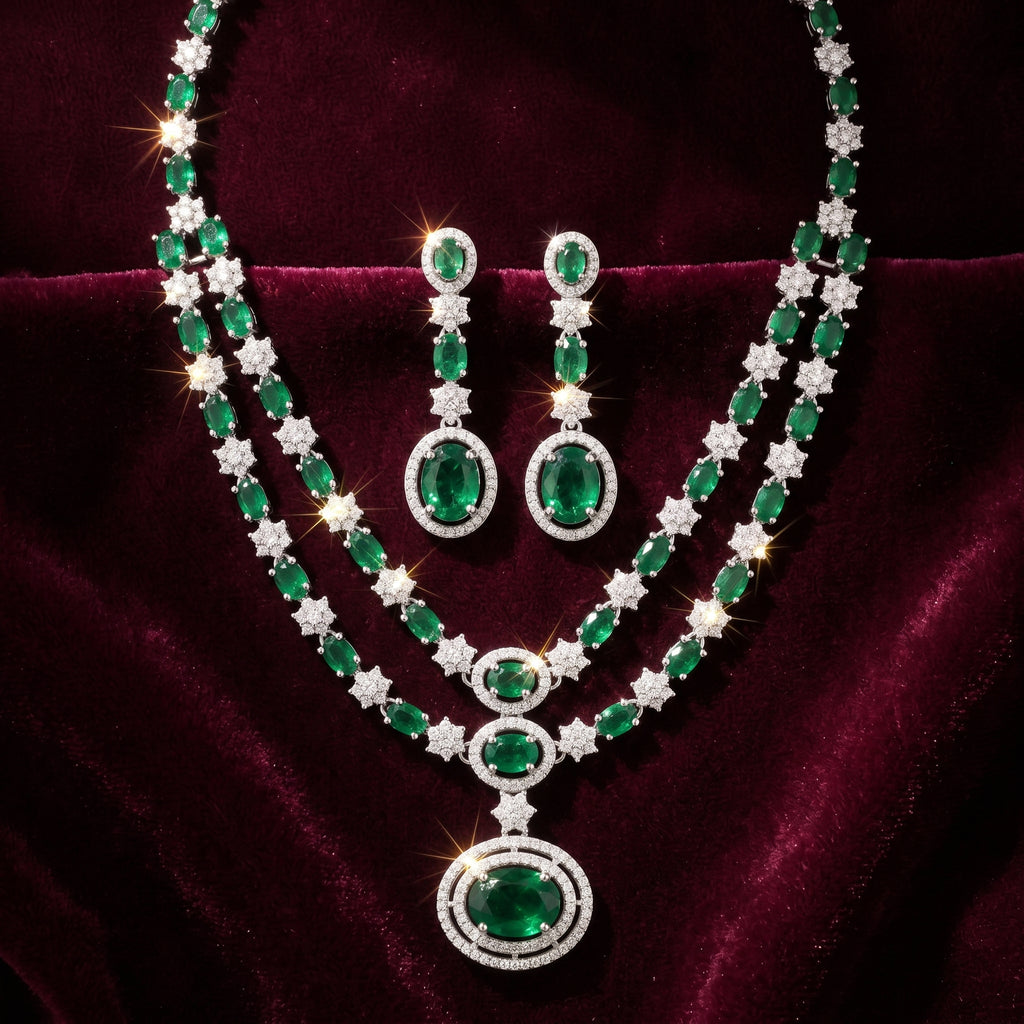 Rivaya Emerald Majesty Layered set