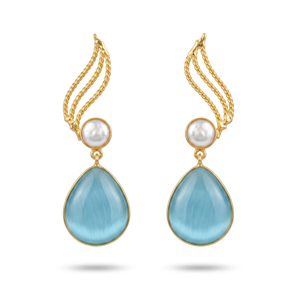 Celeste Pearl Drop Earrings