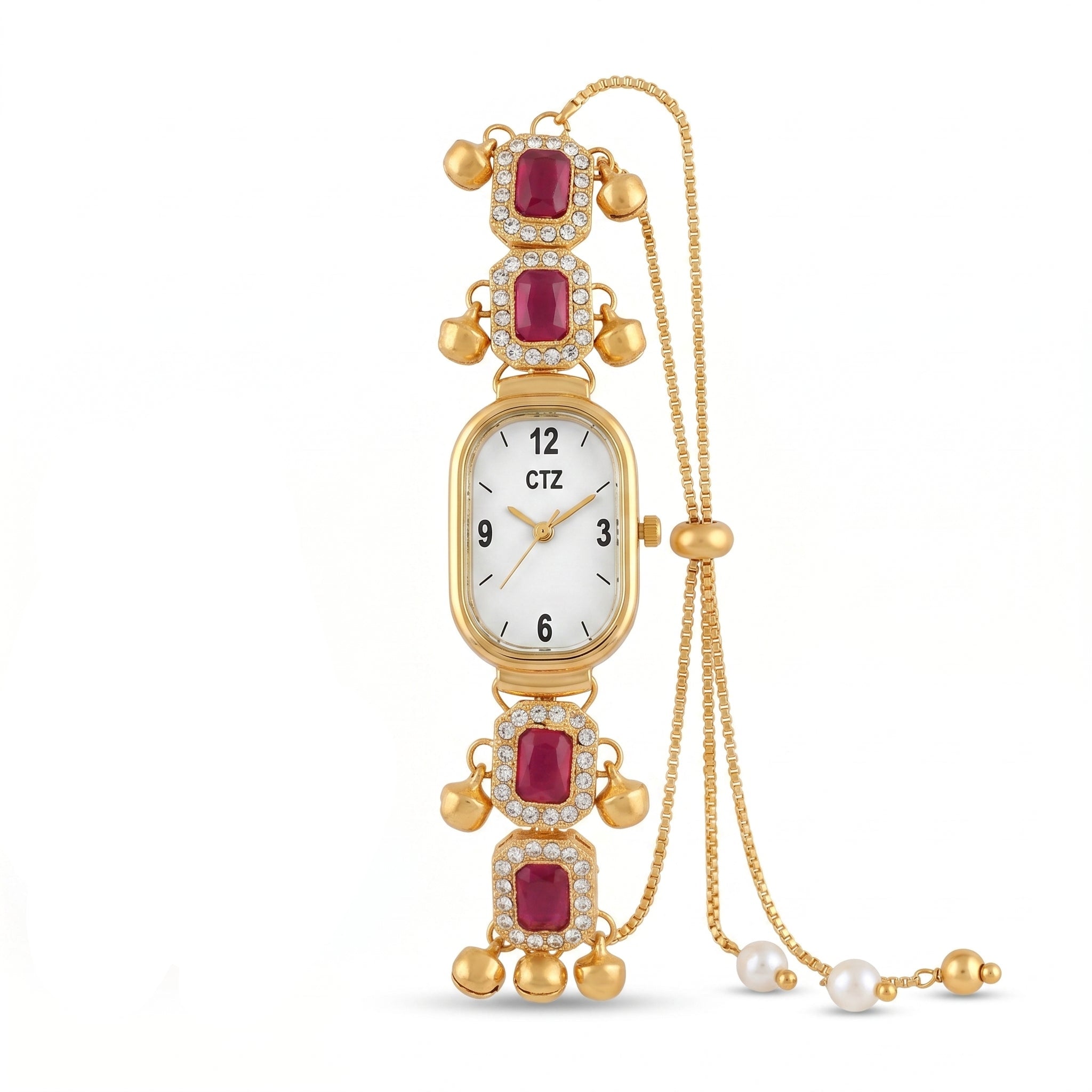 Kashmiri Ruby Veil Heritage Watch