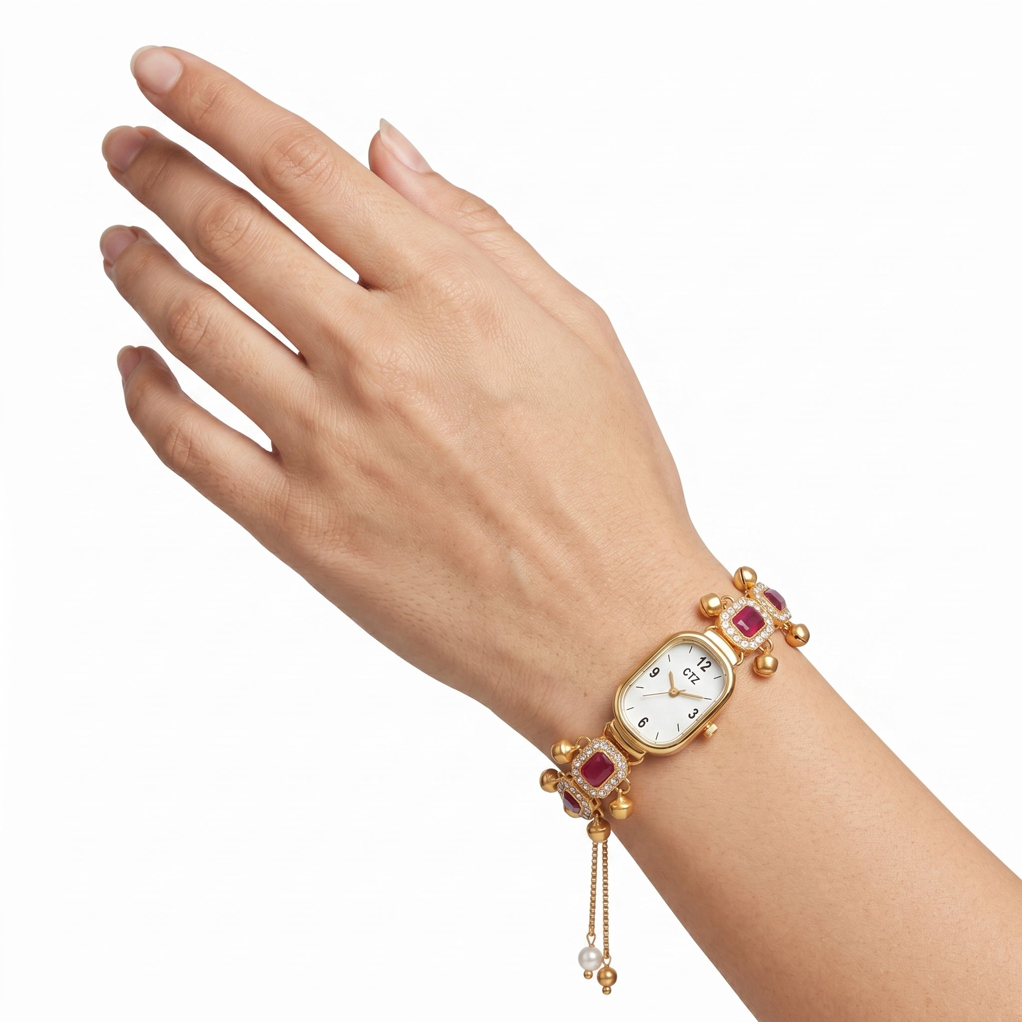 Kashmiri Ruby Veil Heritage Watch