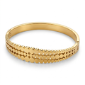 Ornate Cutwork Gold Bangle