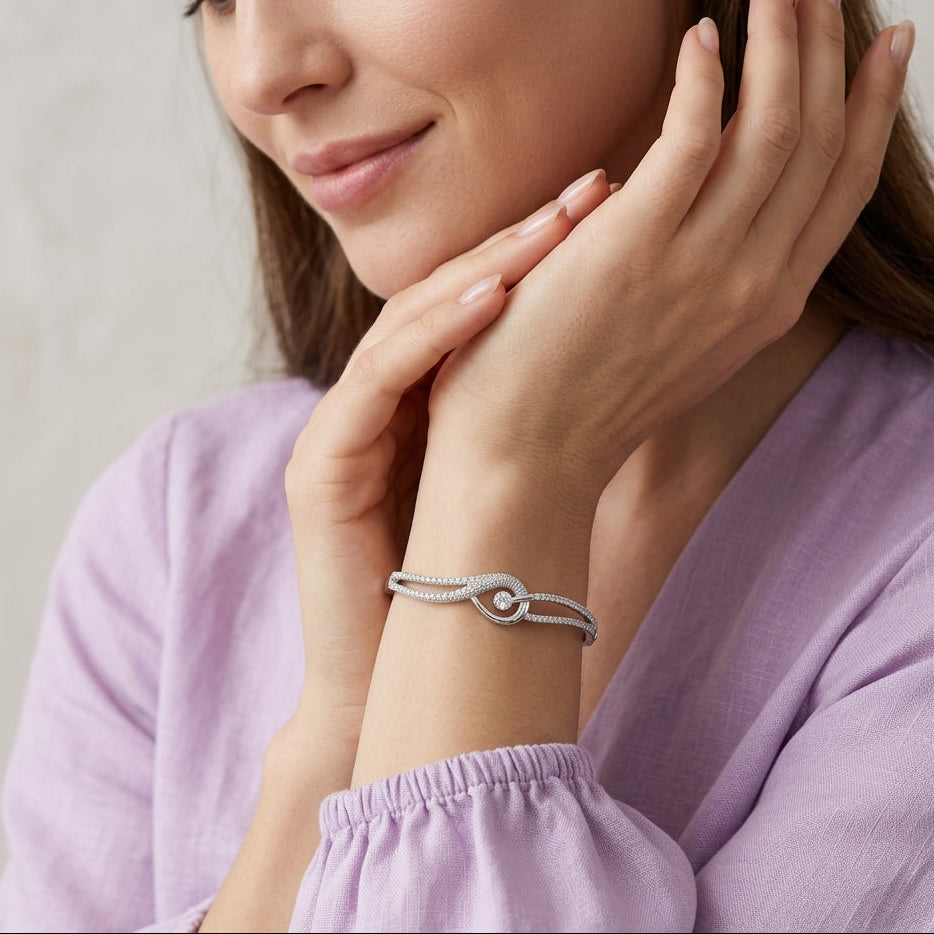 Crystal Silver Bracelet