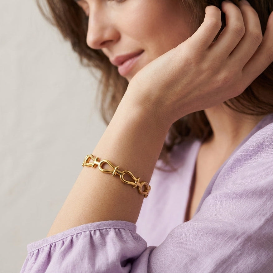 Infinity Link Gold Bracelet
