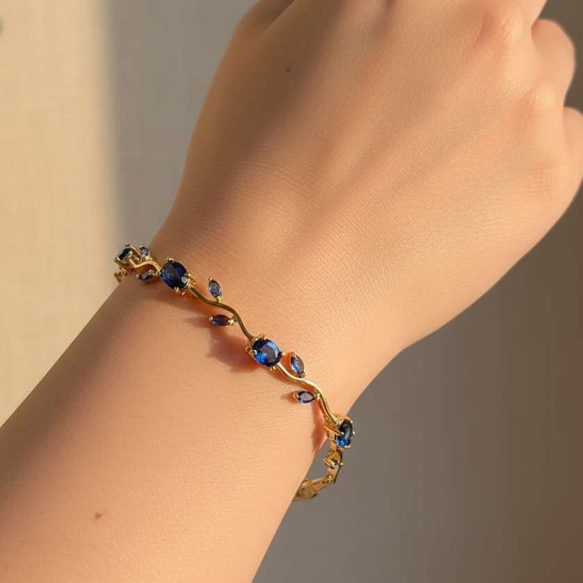 sapphire Tulip Bracelet