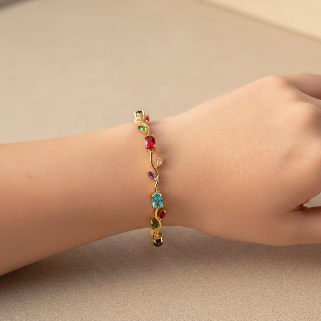Multicolour - Tulip Charm Bracelet
