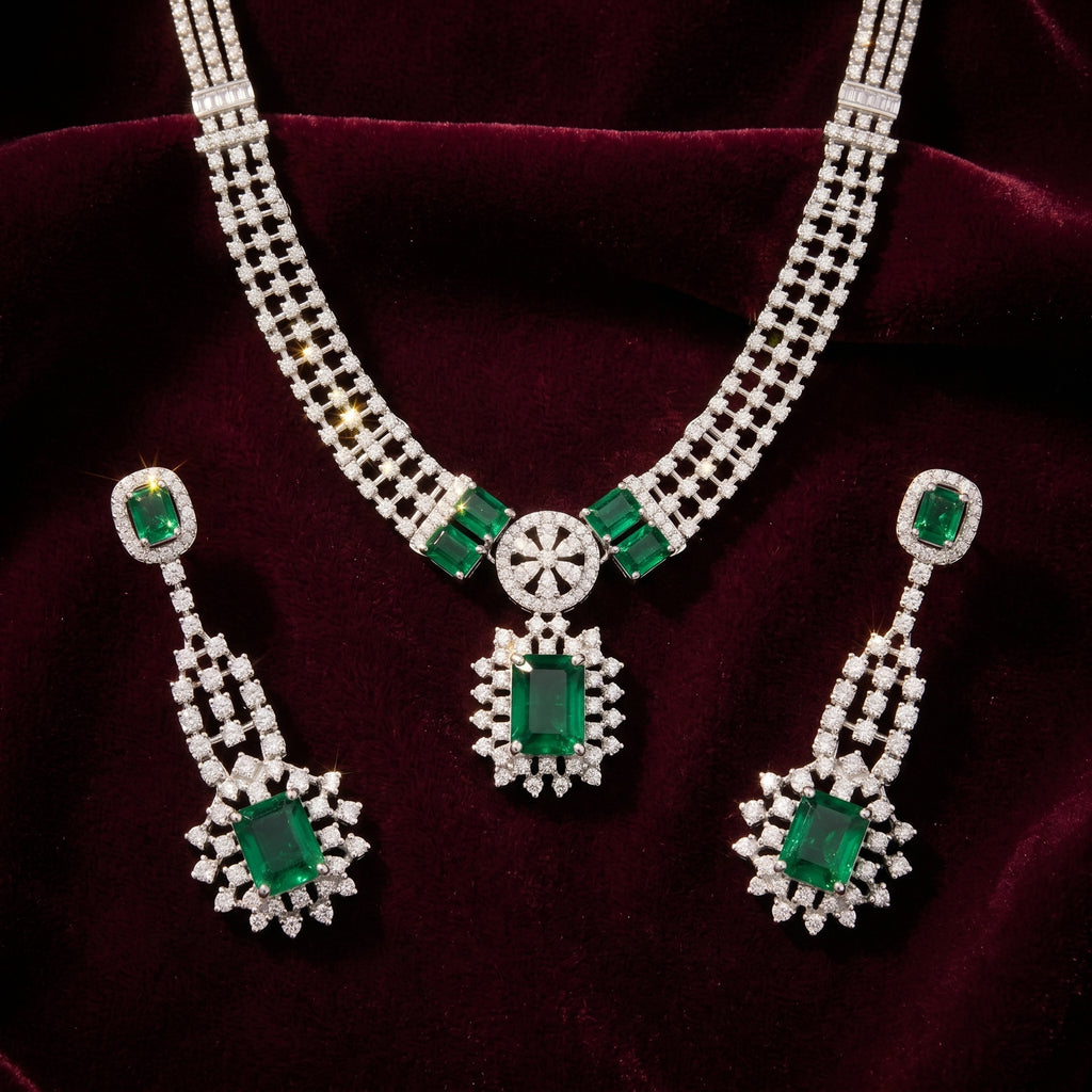 Rivaya Emerald Grace Choker Set