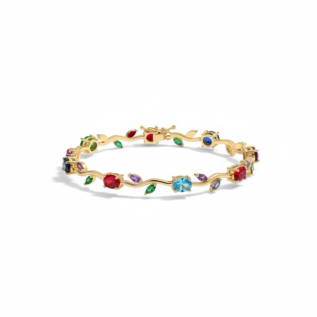 Multicolour - Tulip Charm Bracelet