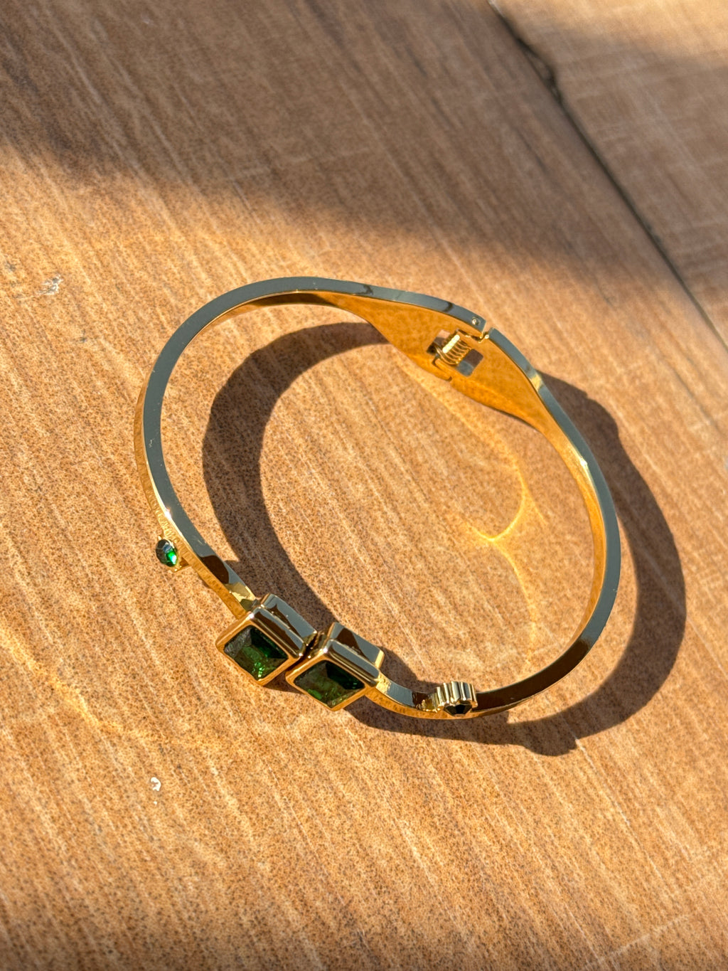 Rivaya's Emerald Grace Gold Bracelet
