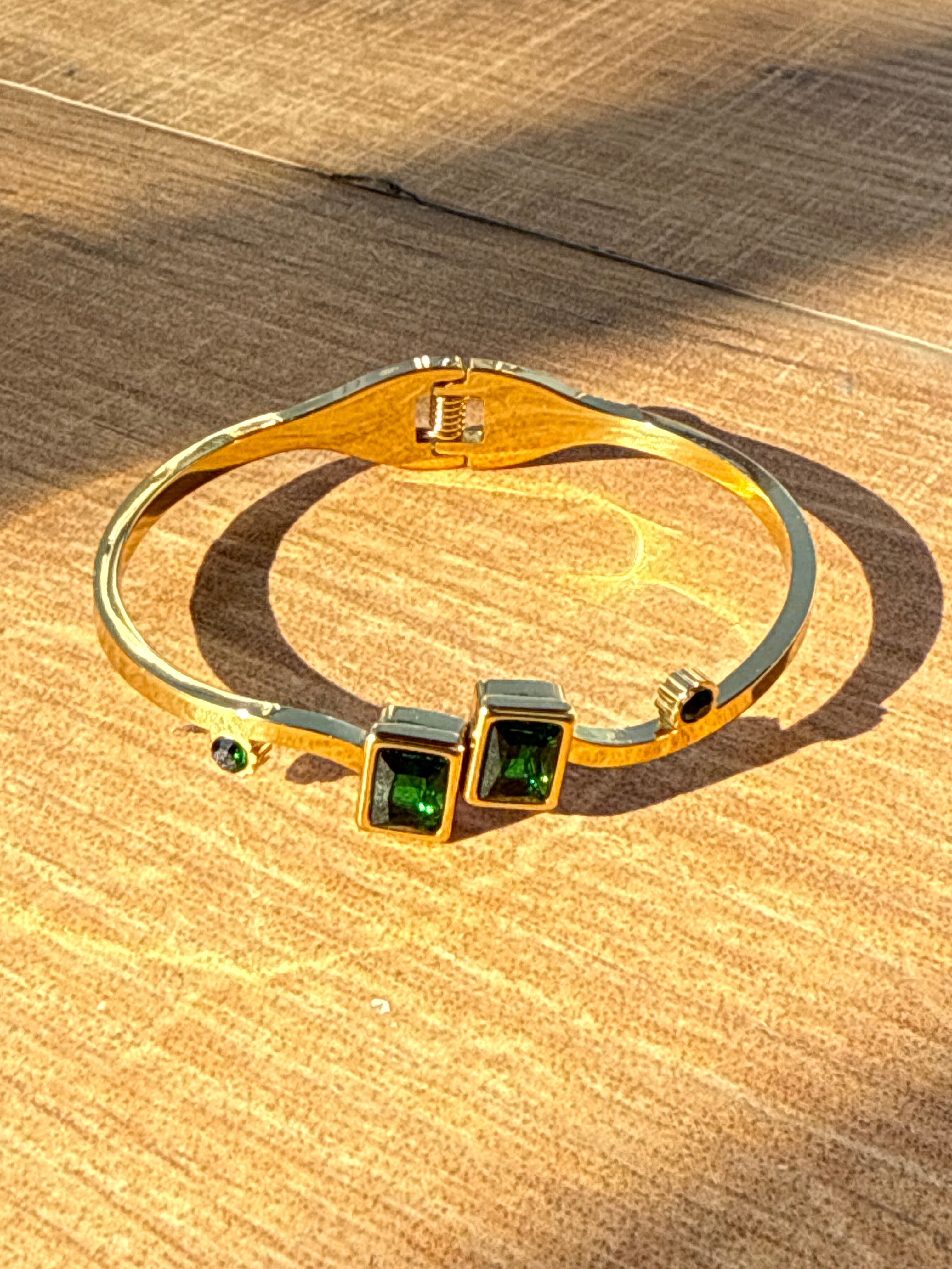 Rivaya's Emerald Grace Gold Bracelet