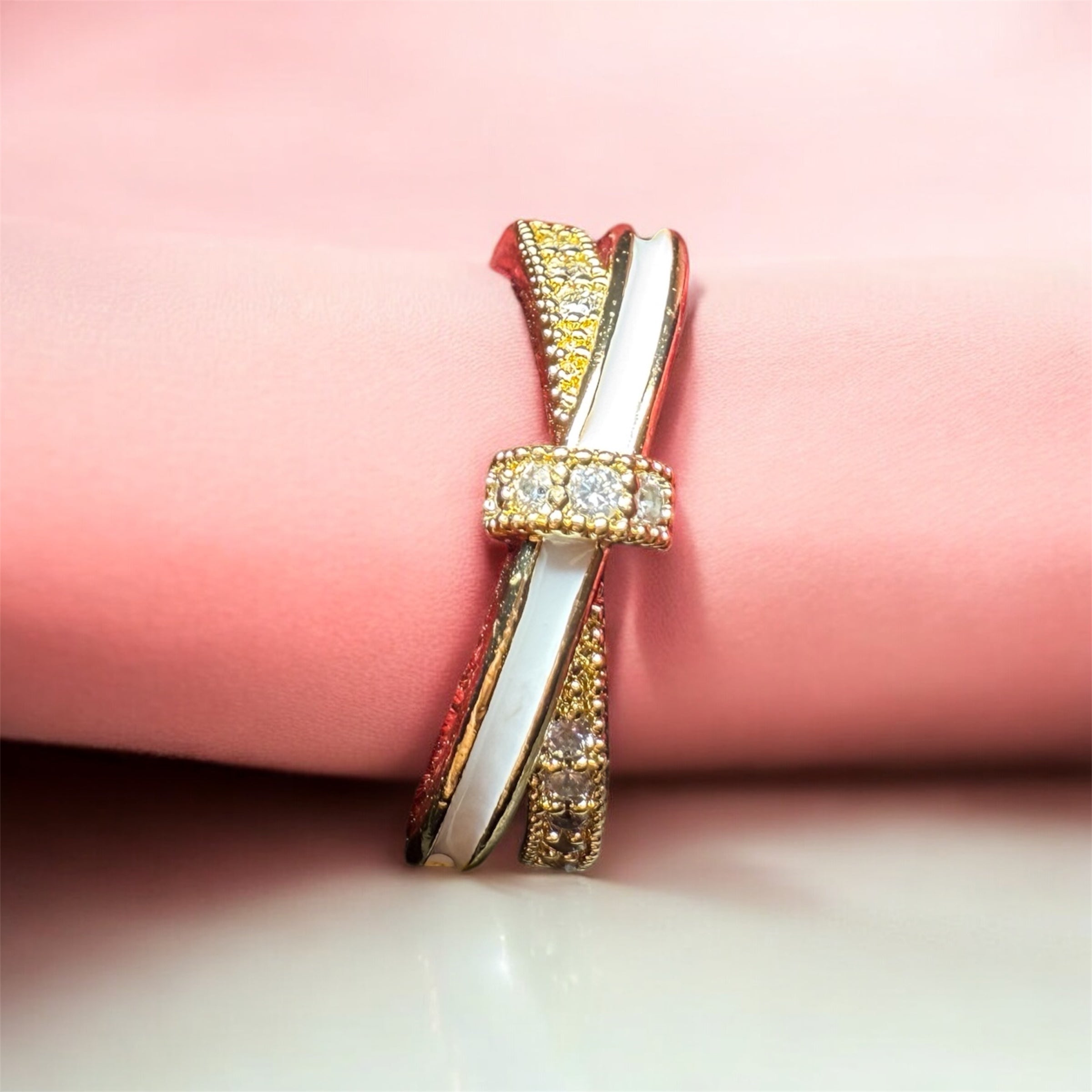 Elegant Bow Diamond Ring