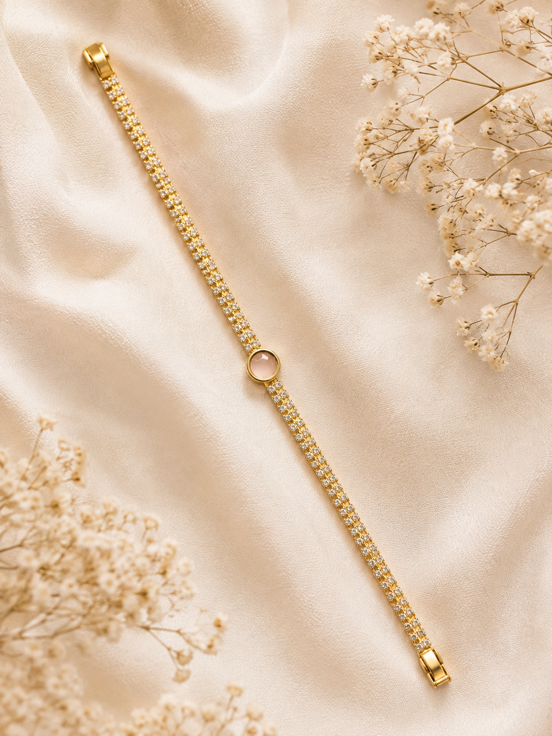 Blush Crystal Tennis Bracelet