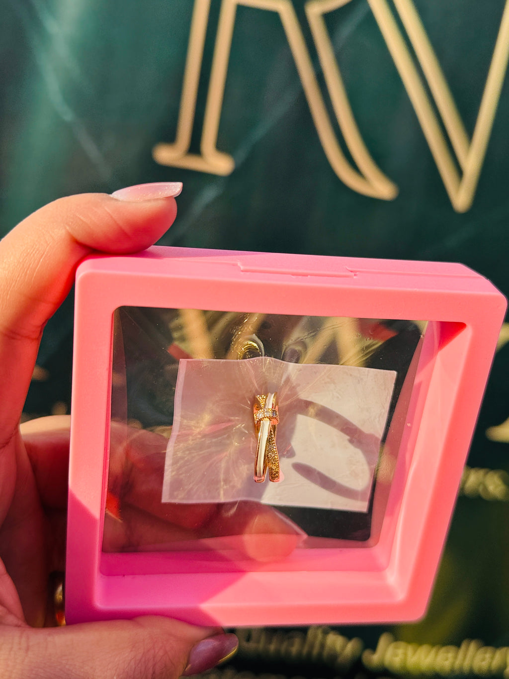 Elegant Bow Diamond Ring