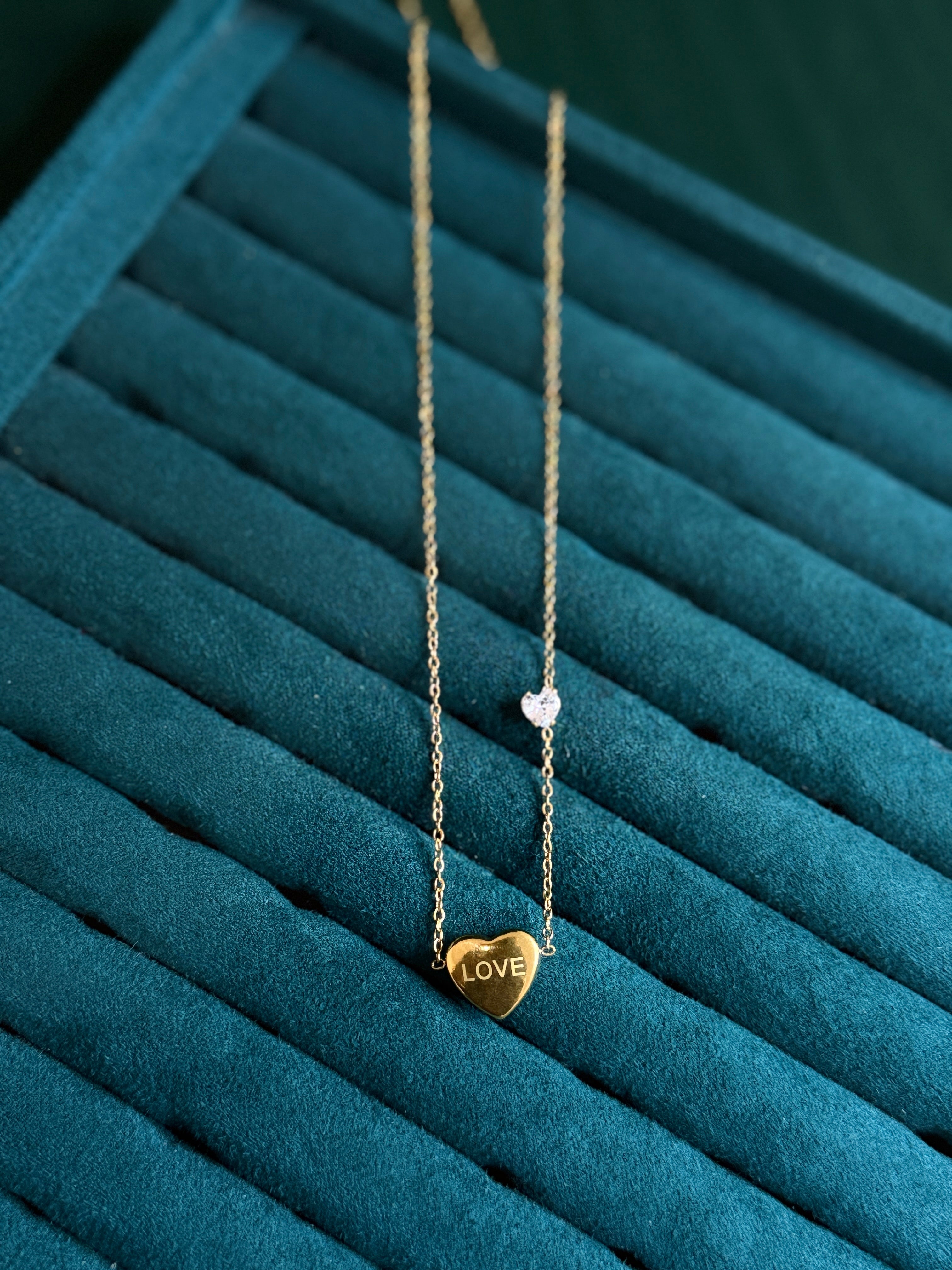 Love Charm Heart Necklace