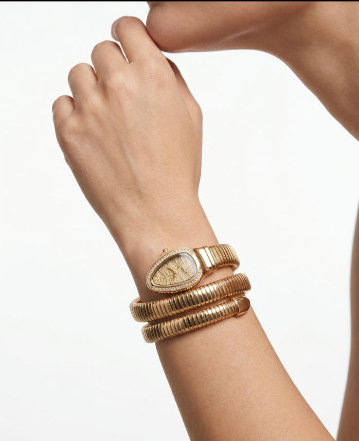 Serpenti Luxe Gold Coil Watch
