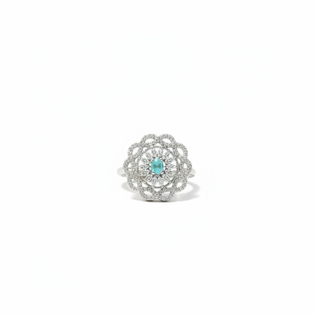 Celeste Bloom Turquoise Ring
