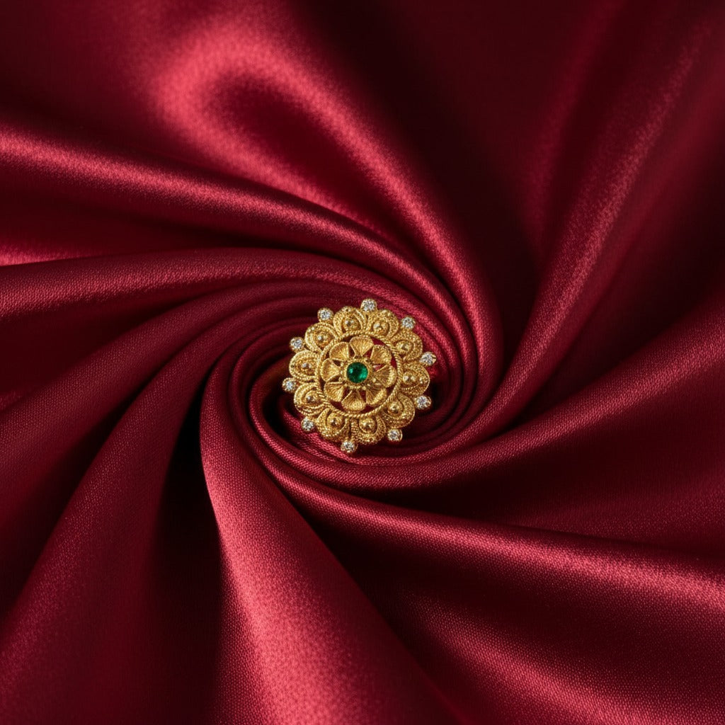 Emerald Mandala Heritage Ring