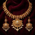 Royal Antique Temple Gold Necklace Set