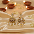 Royal Peacock Kundan Statement Earrings